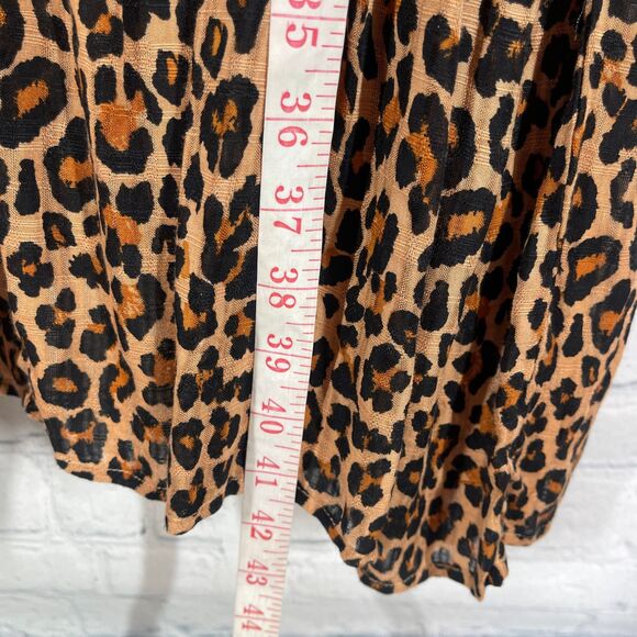 Wonderly Dress Womens Plus 3X Animal Print Ruffle Baby Doll Festival Date Night - Picture 14 of 15